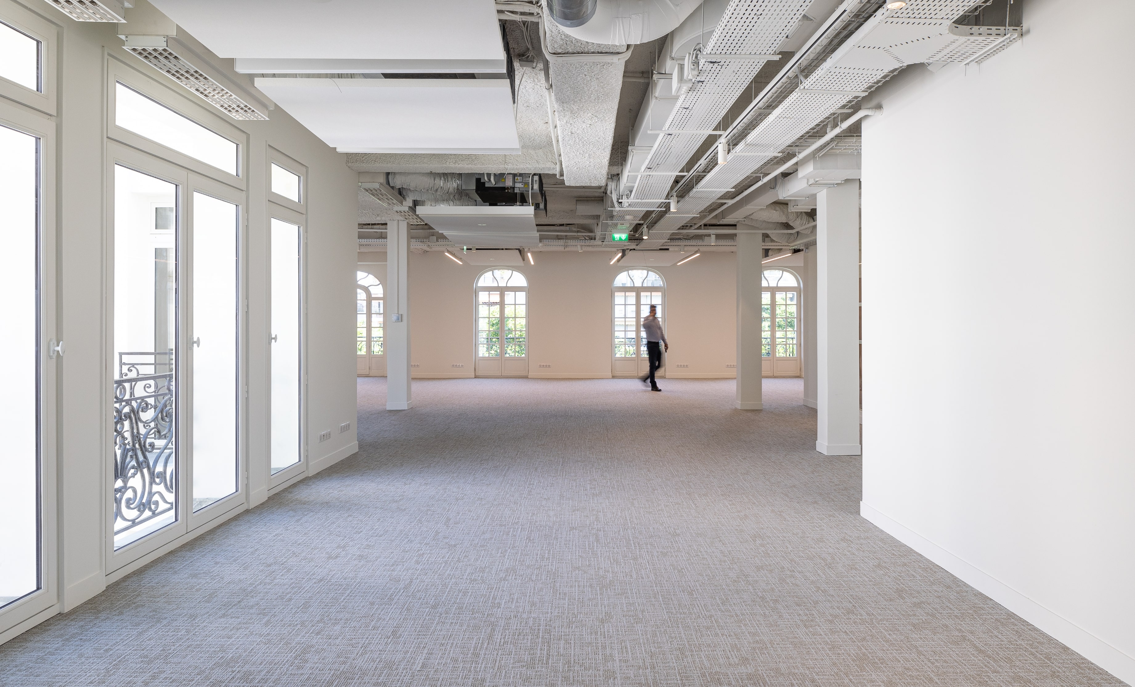 vue de l'intérieur l'immeuble