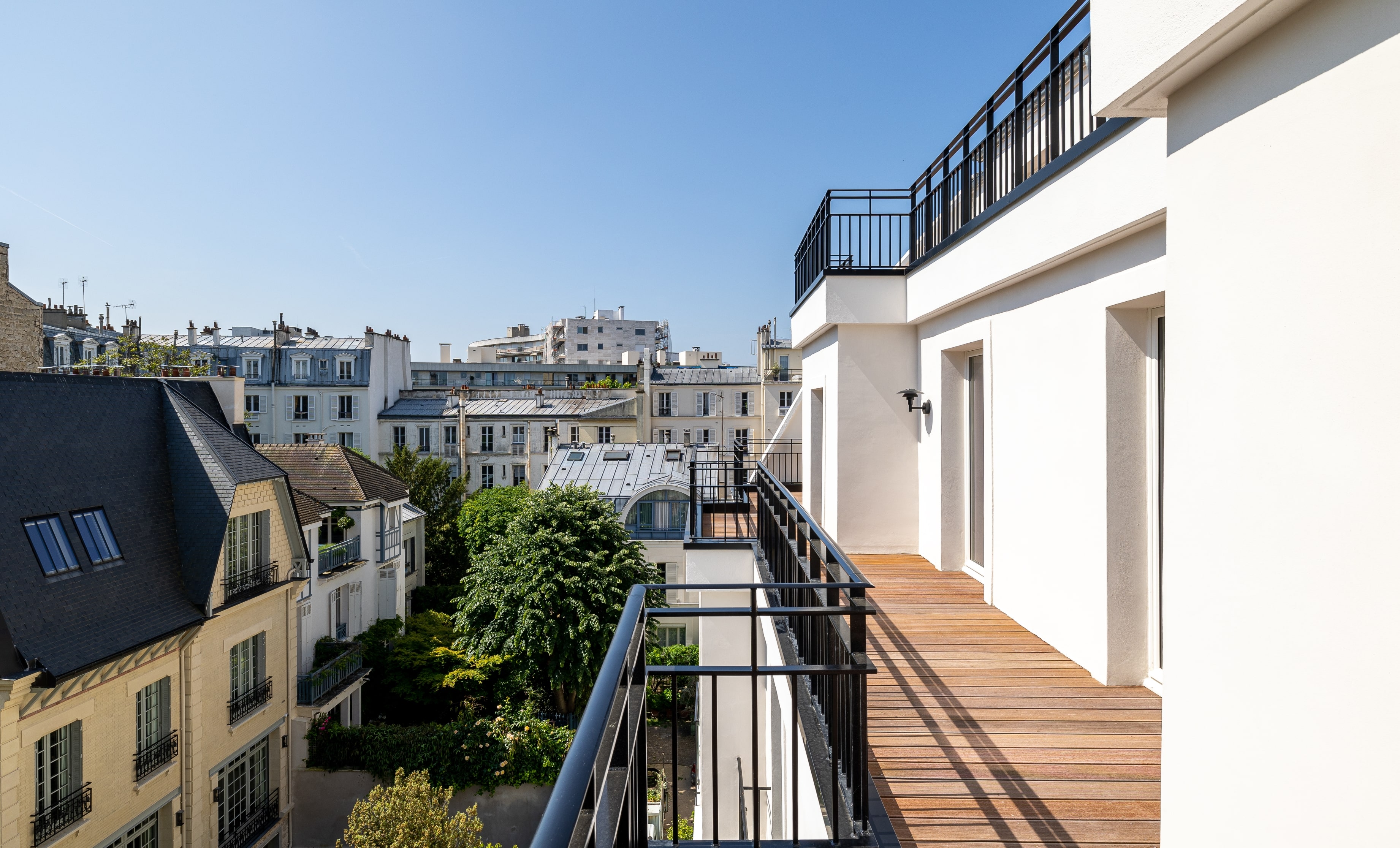 vue depuis la terrasse de l'immeuble